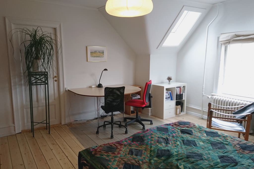Light, spacious room for two