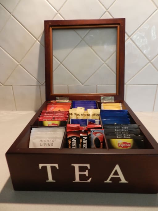 Complimentary tea and coffee provided