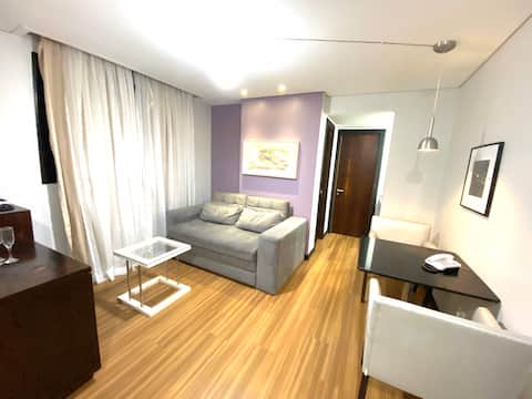 Conforto, bem localizado, boa limpeza