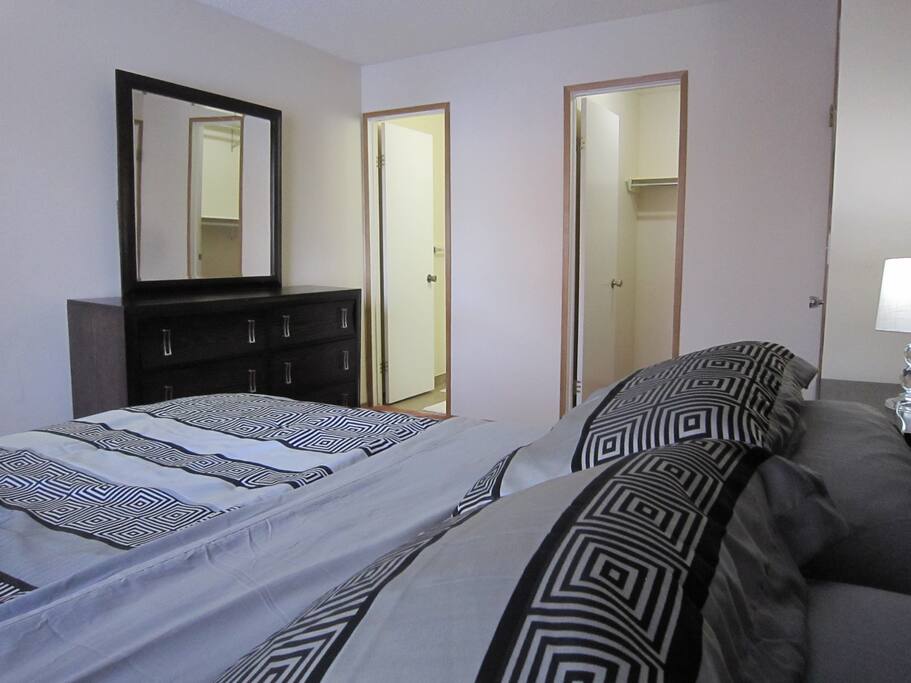 Walk-in closet on right and private 2-pc bathroom on left...