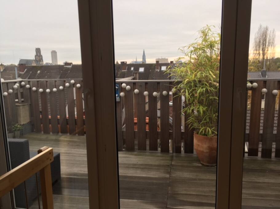 Terasse mit Domblick