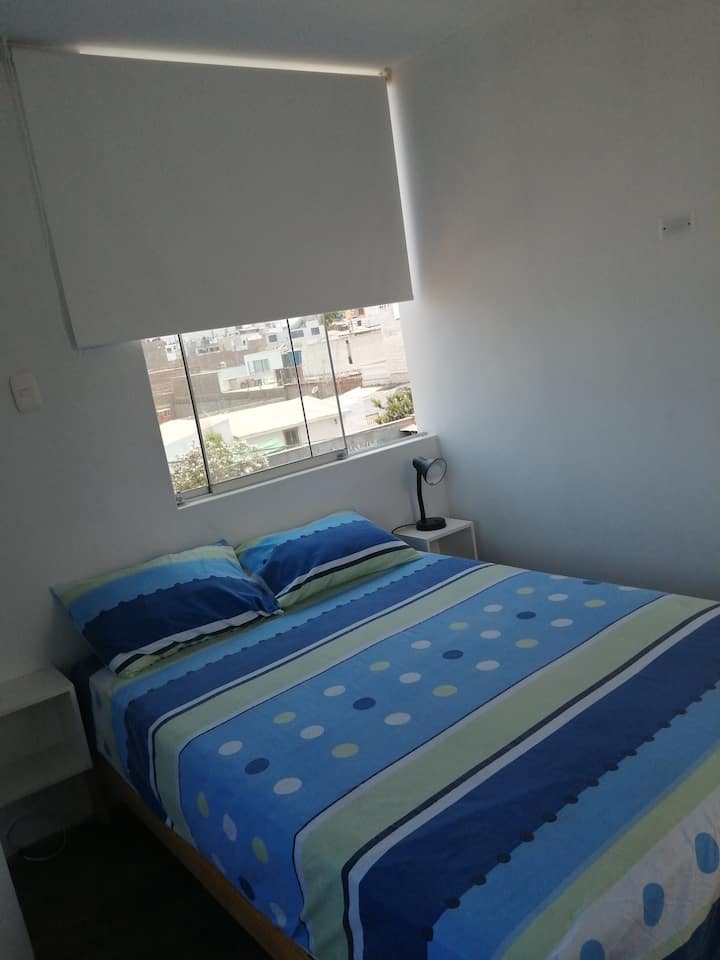 Quarto #1(Casal), cama de casal confortável e super colchão que garante um ótimo descanso.