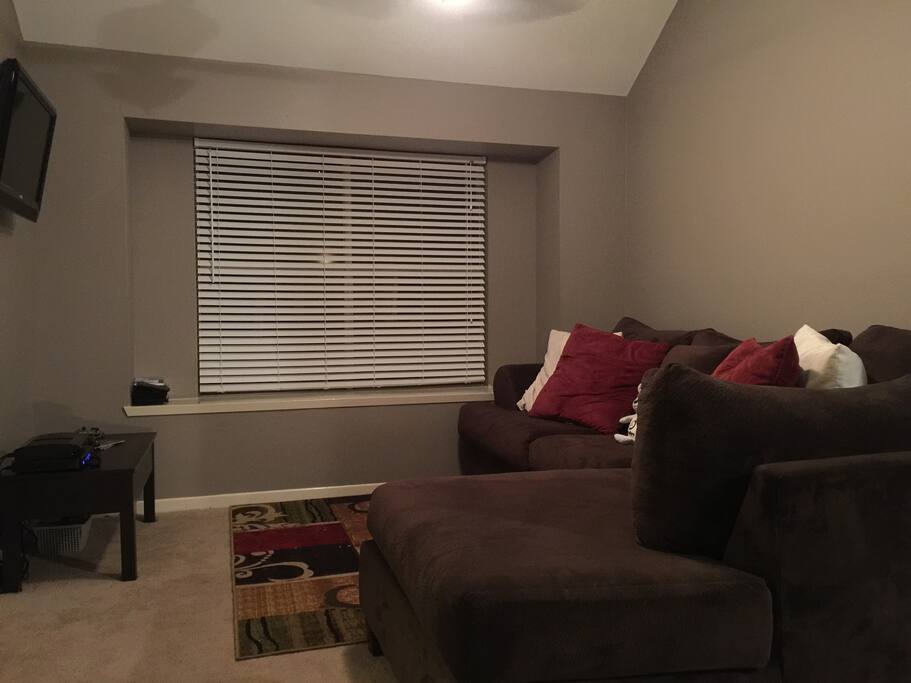 Upstairs living area, three living areas in the home.