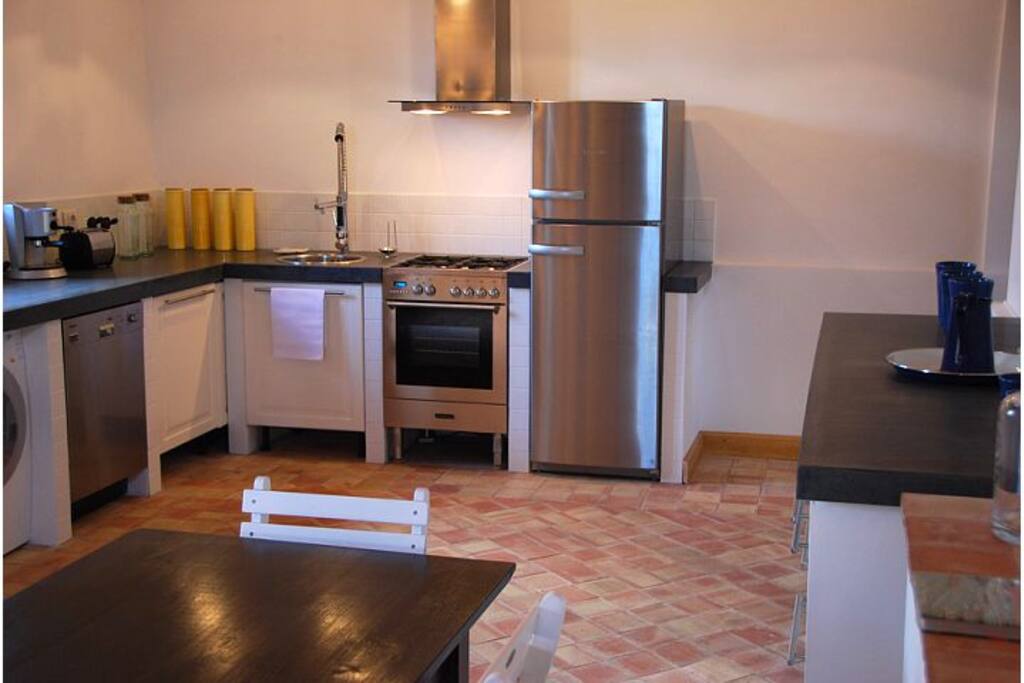 Villa Allori's open plan kitchen