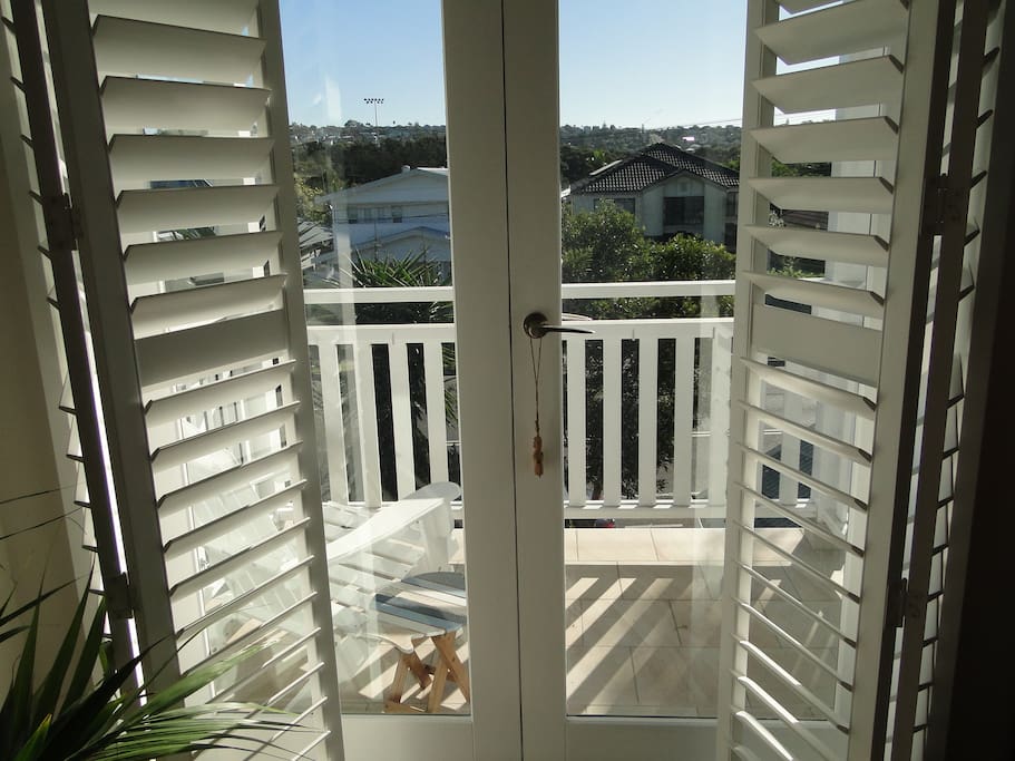 Private balcony off master bedroom