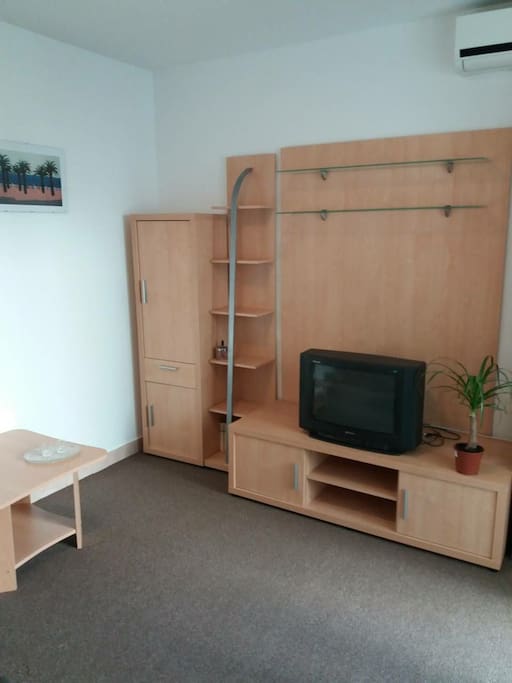 The living room.