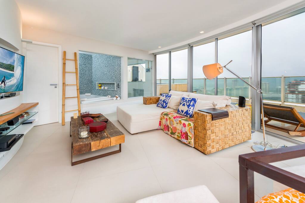 Second Floor Living Area and Led TV