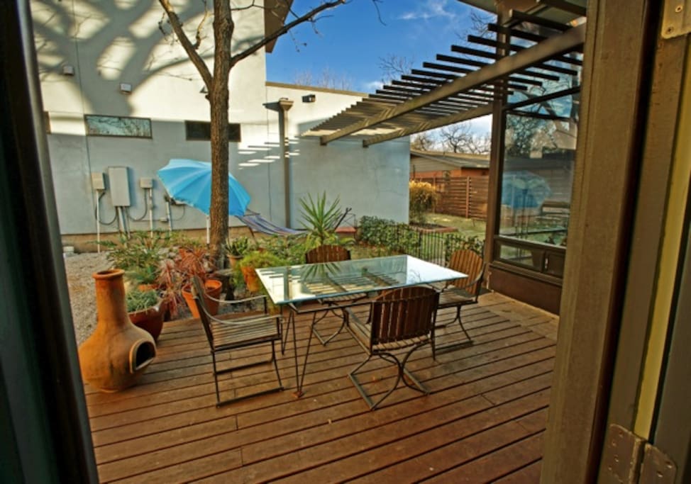 Deck and yard
