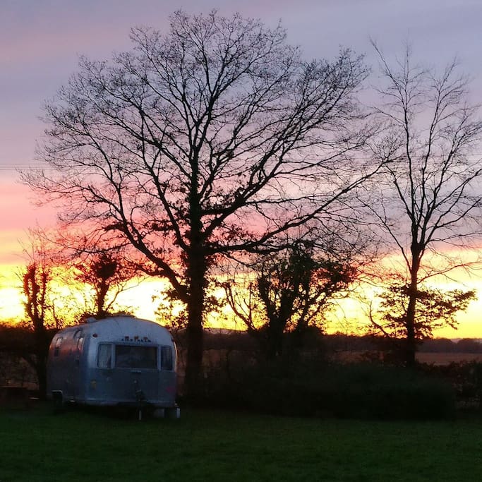 Incredible sunsets over the vast fields
