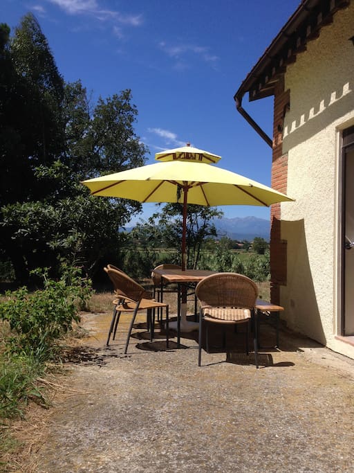 la table extérieure