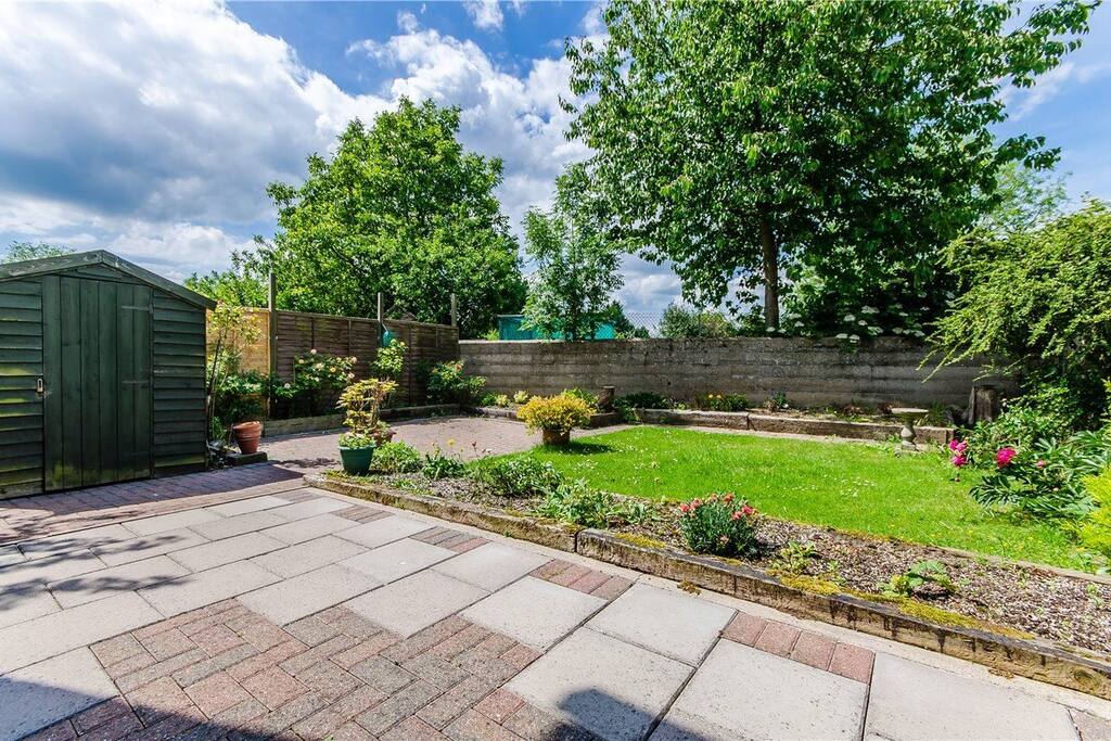 Lovely private back garden