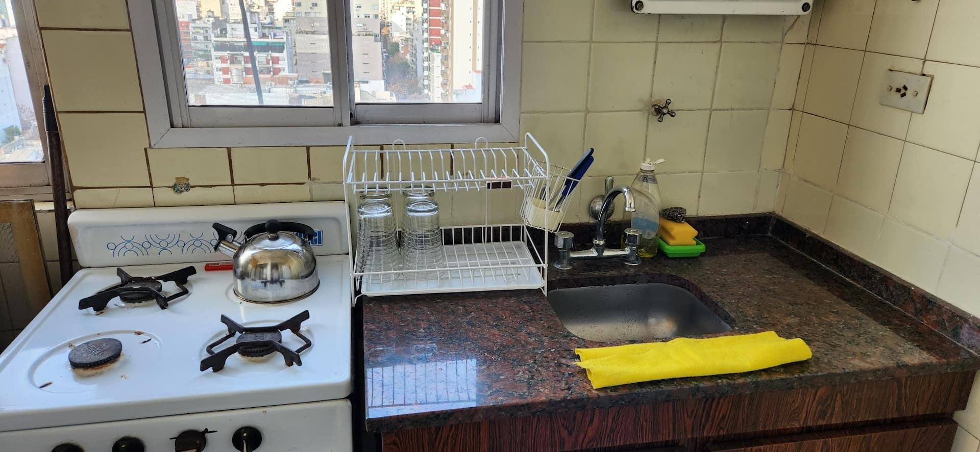 Apartamento de dois ambientes com 1 quarto em Almagro
