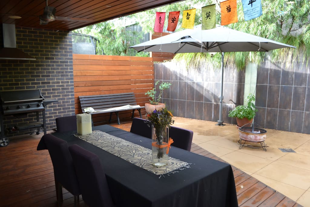 Outdoor cooking/eating area