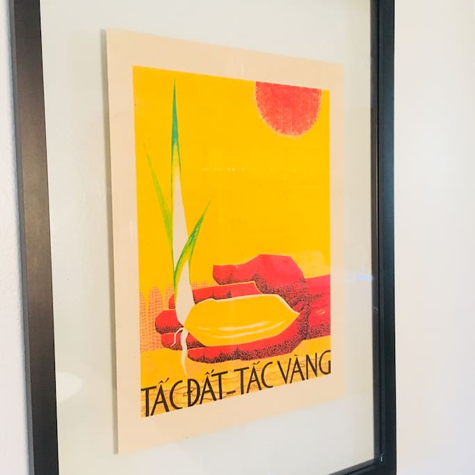 // an inch of soil is an inch of gold // truth in a Vietnamese print given to me by a dear friend