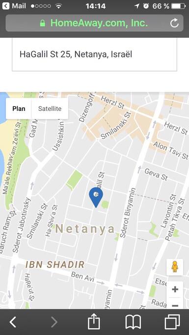 Carte et plan de Netanya
