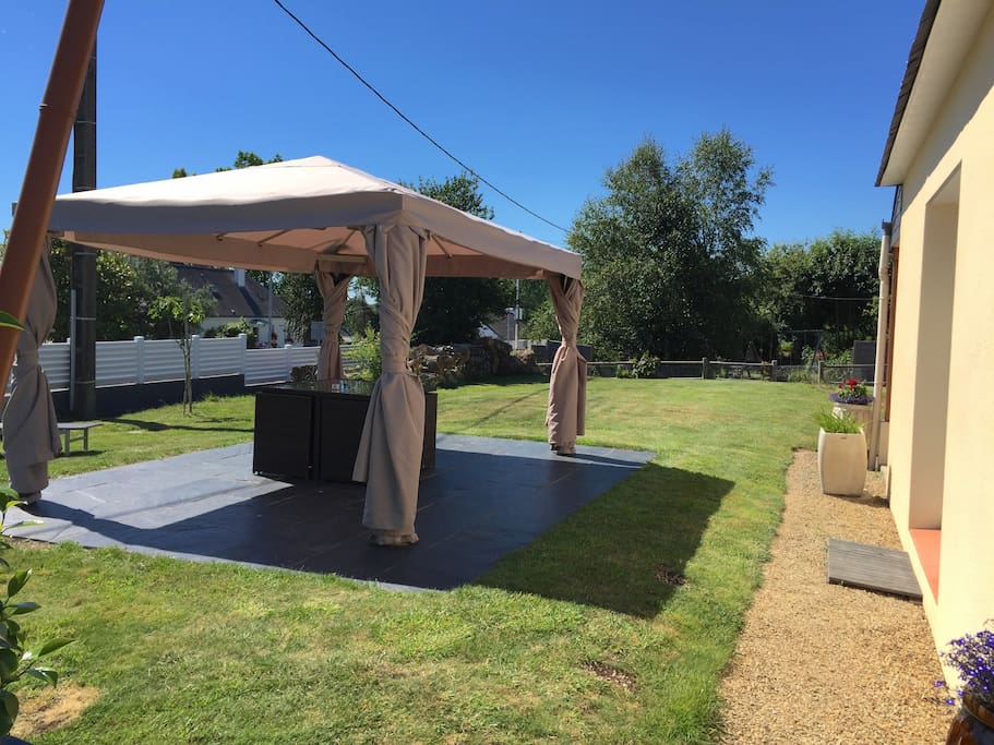 Terrasse pour les barbecues plain air