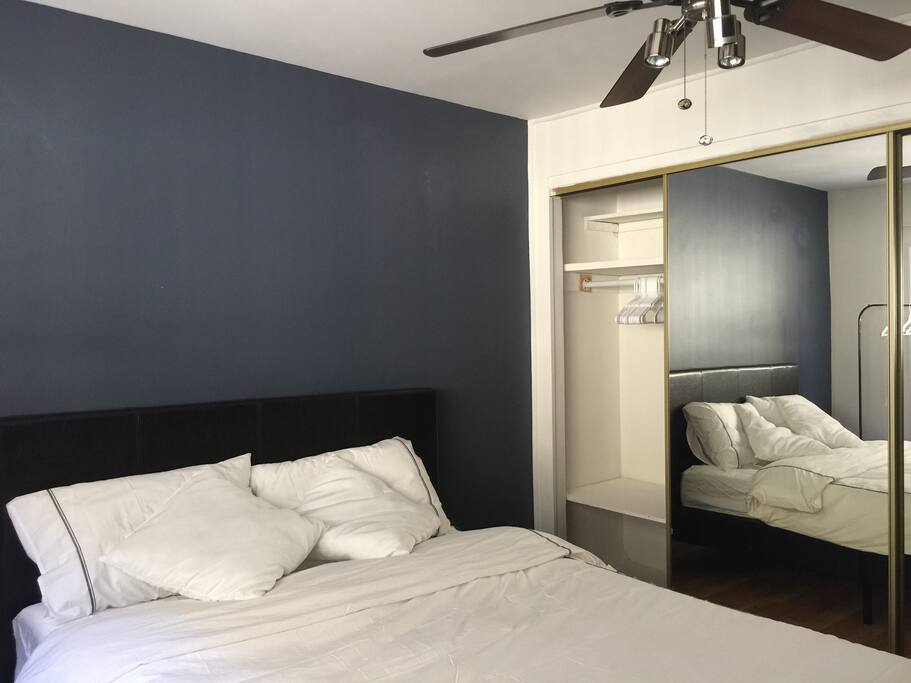 Your bedroom with closet.