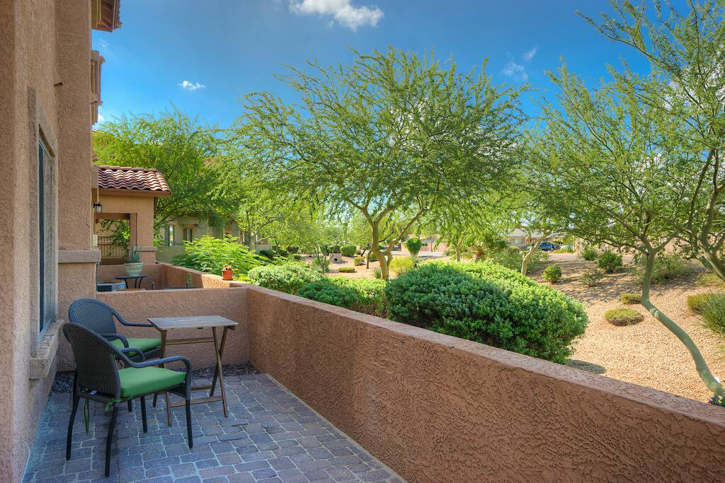 Private Patio. Perfect place to enjoy morning tea or coffee.