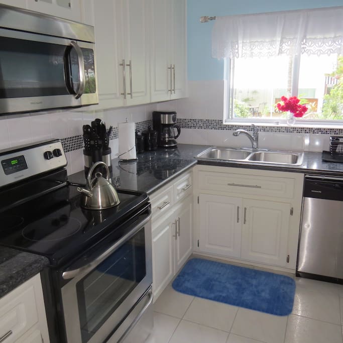 Modern kitchen with new appliances