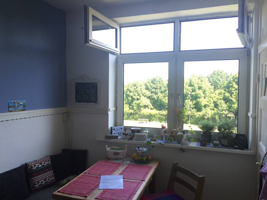 View from the kitchen (soccer place)