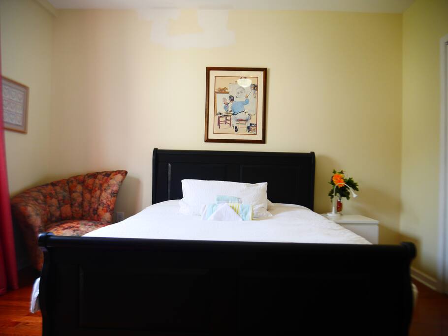 Large comfortable bed