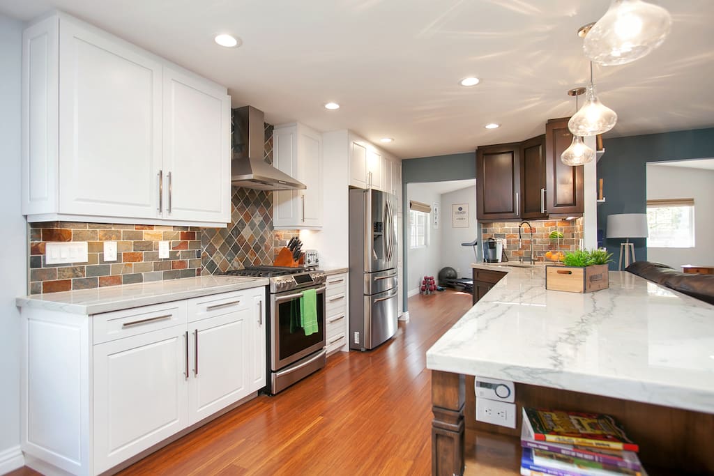 Enjoy the beautiful remodeled custom kitchen.
