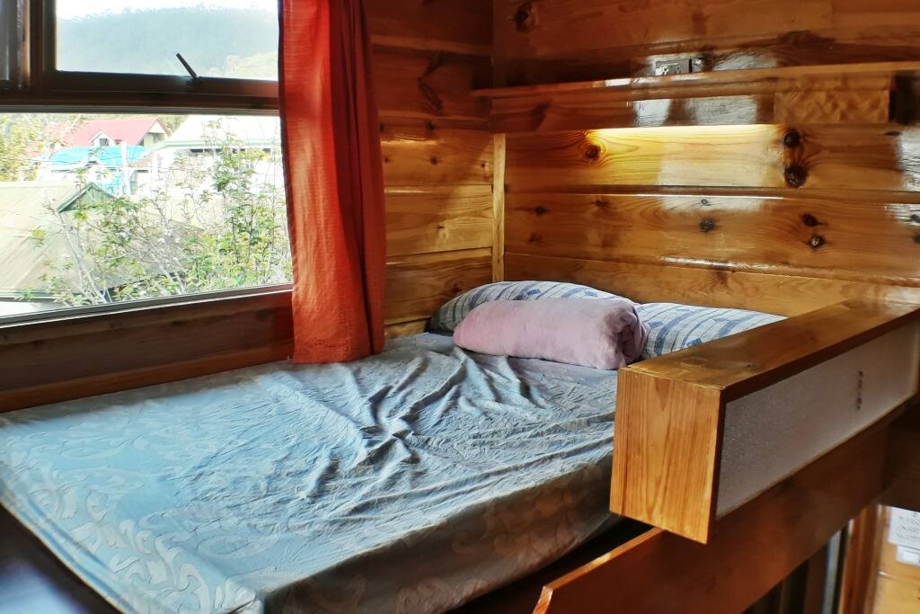 Care for some privacy? Simply drag the drapes close