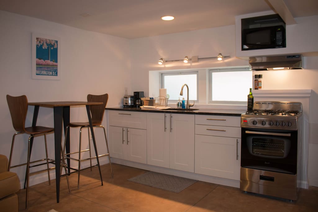 Recently renovated kitchenette