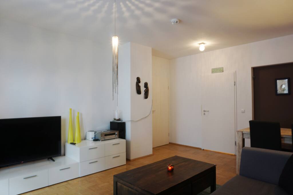 Moreover, you'll find a TV as well as an entertainment system here.