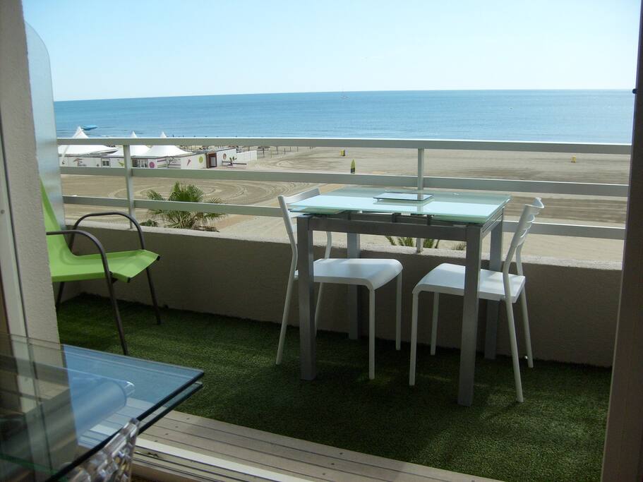 balcon face à la mer