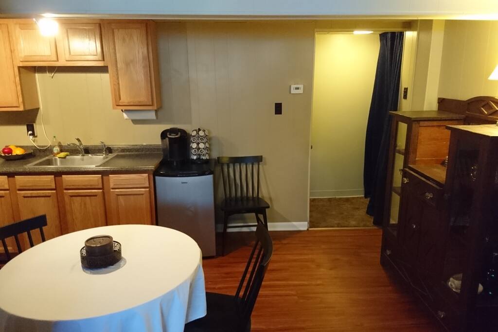 Dining area and kitchenette