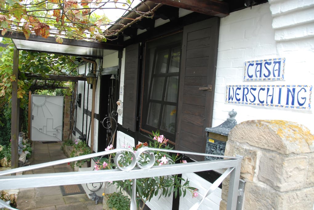 Eingang zum Ferienhaus Casa Wersching