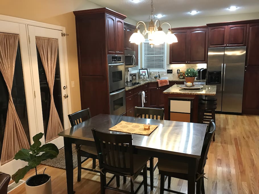 Large dine in kitchen filled with all you could need.