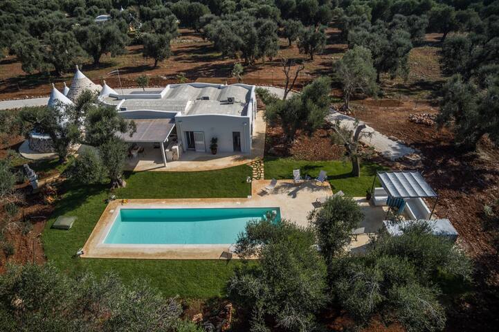 Trullo La Specchia private pool and satellite wifi