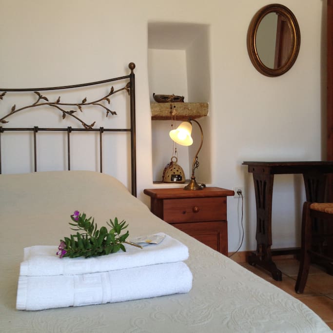 Main double bed of the apartment