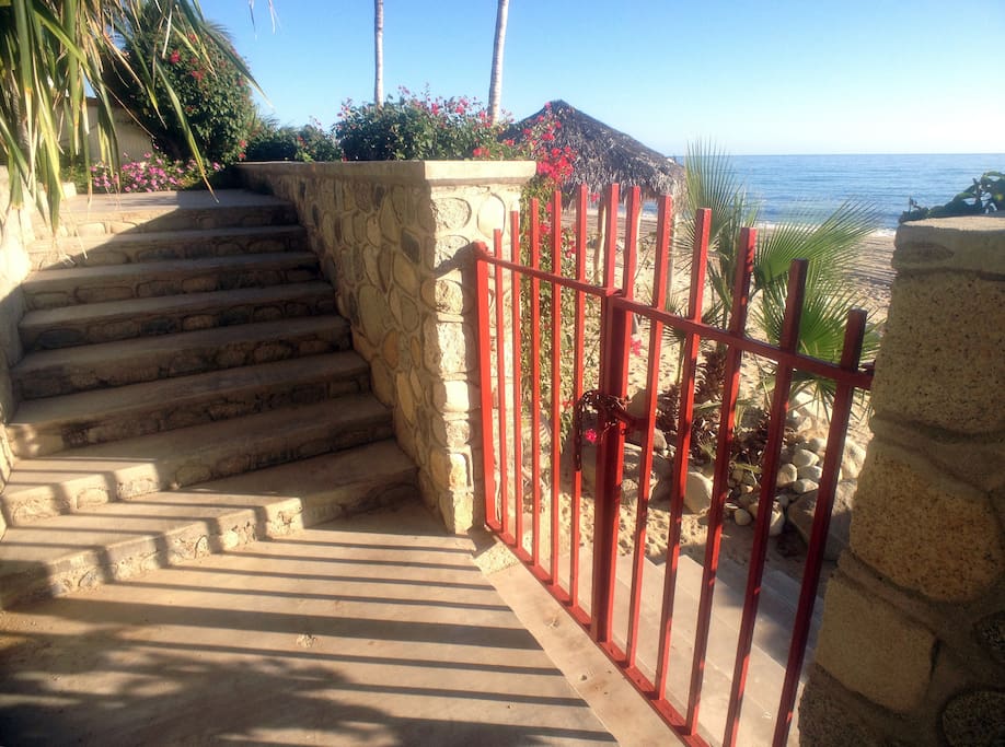 Gated beach access