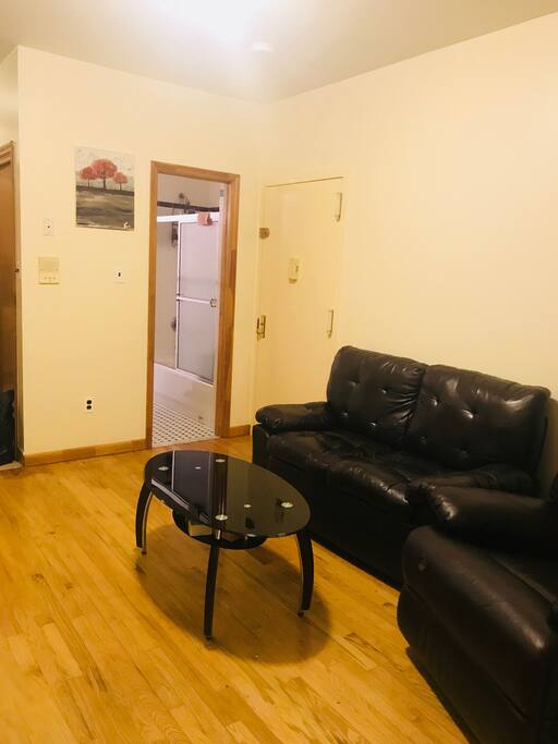 Living room with Love Seat, Recliner, HDTV, Roku, XBOX, Netflix