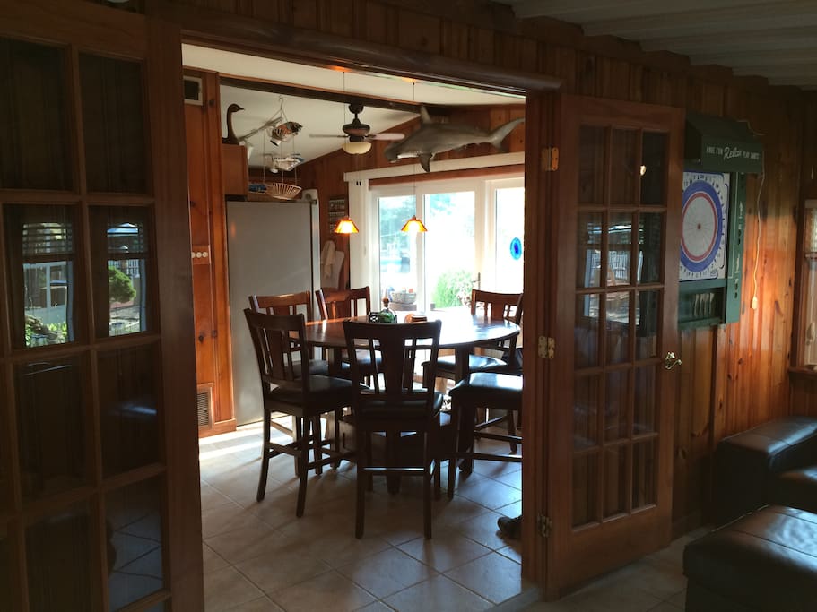 Through the french doors