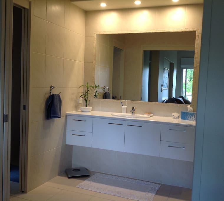 Own private en suite
with separate toilet and large double shower.