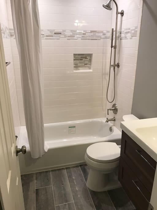 gorgeous new bathroom too!