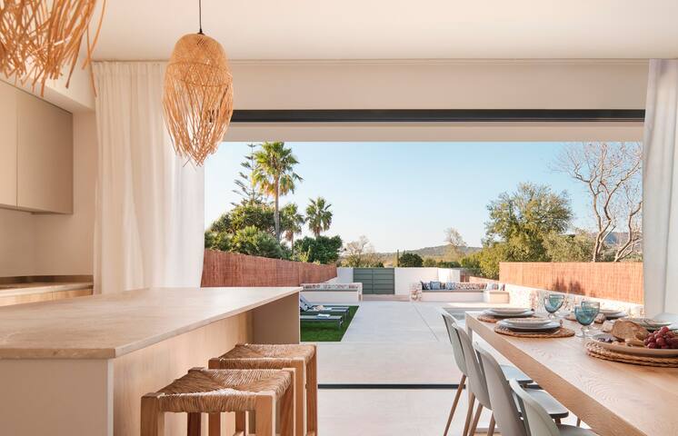 Villa Sa Caseta Santanyi con piscina y vistas