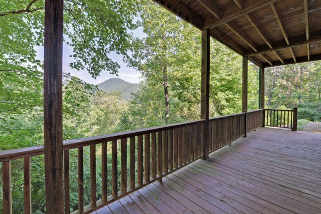 Two long porches to relax and take in the views.