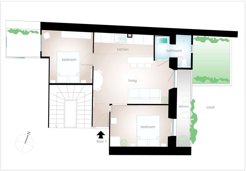 Plan de l'appartement