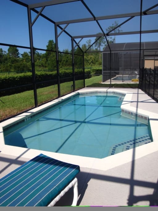 South facing pool