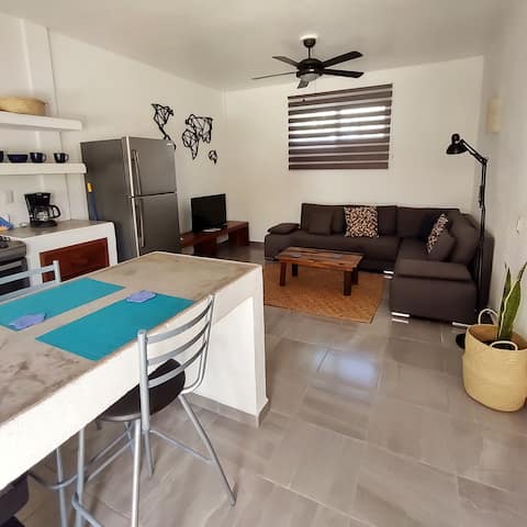 Top performing Airbnb: Clean and comfortable 500 meters from the sea. B2 in Mahahual