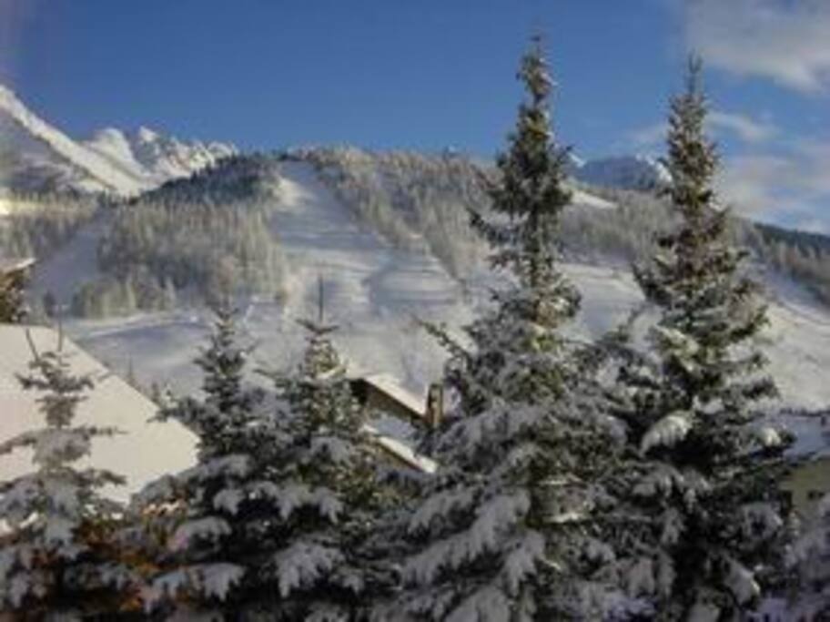 vue depuis séjour sur piste nord