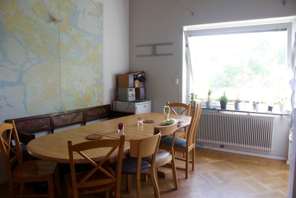 Dining room, and kitchen