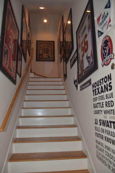 Welcome to Chateau Le Texas with a celebration of Houston Texans, Astros and University of Houston memorabilia.