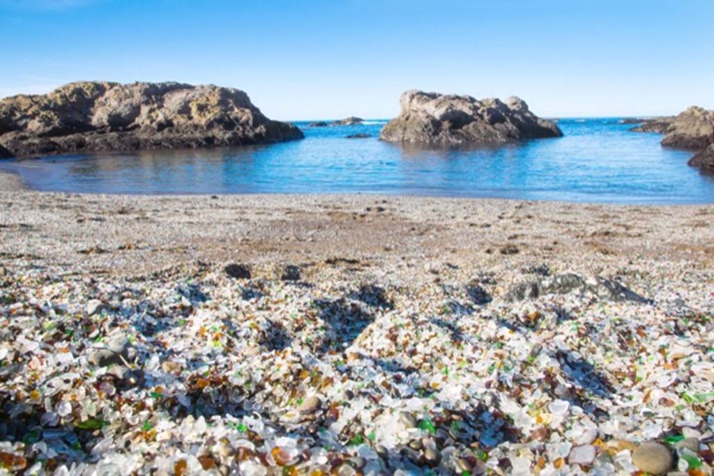 Walk a mile to glass beach