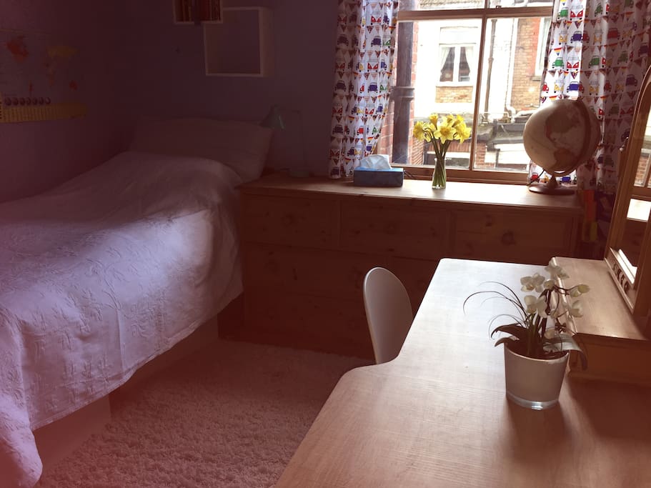 Another view of the room showing the desk